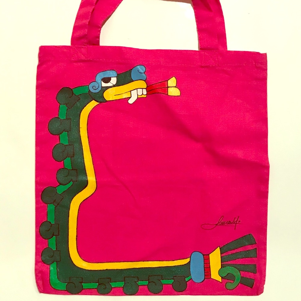 Hand Painted “Quetzalcoatl” the Plumed Serpent.